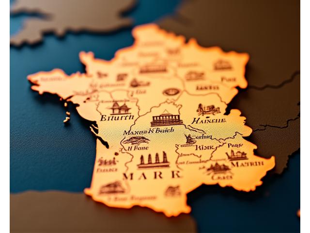 Carte interactive des régions de France indiquant l'emplacement des artisans partenaires de Fête Gourmande.