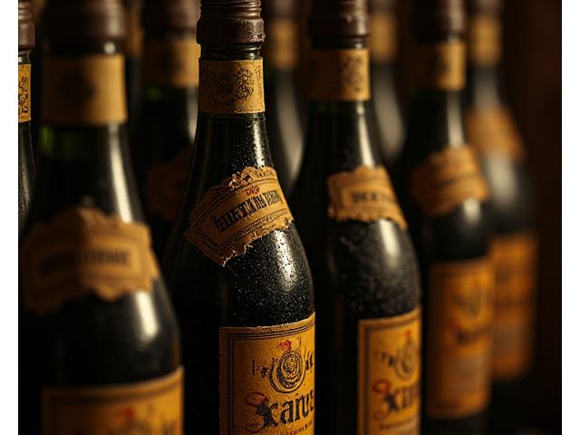 Cave à vin avec bouteilles rares