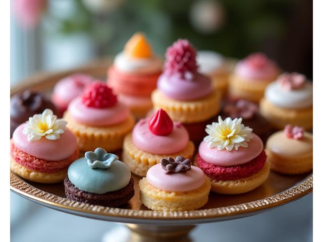 Assortiment de petites pâtisseries fines