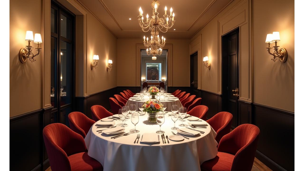 Salle à manger privée pour événements spéciaux